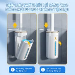 Thumbnail Bộ cọ vệ sinh toilet TD03 dùng 1 lần Zolele  (Kèm Miếng Dán Tường) - Chính  Hãng 4