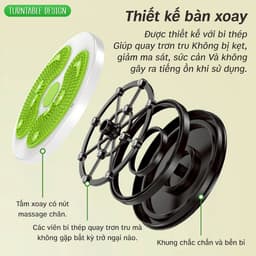 Thumbnail - BG - ETB3001 Đĩa xoay eo, Bàn xoay eo tập gọn bụng, đùi, bàn đạp massage, chất liệu cao cấp 4