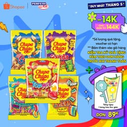Thumbnail COMBO Kẹo dẻo Chupa Chups hương trái cây hỗn hợp, hương cola mang đến vị ngọt, vị chua và đa dạng hình dáng 1
