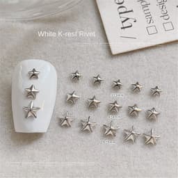 Thumbnail Trang Sức Móng Tay Trang Trí Móng Tay Giáng Sinh Ngôi Sao Năm Cánh Móng Tay Nghệ Thuật Trang Sức Vàng Mini Đinh Tán Kim Loại Ngôi Sao Đồng Mảnh Móng Tay Trang Sức Có Thể Đeo Được Phụ Kiện Móng Tay 4