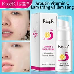 Thumbnail Serum Dưỡng Da Trắng Da RtopR Chiết Xuất Ốc Sên/Vitamin C Chống Nếp Nhăn Săn Chắc Và Trẻ Hóa Làn Da Hiệu Quả Vitamin C Brightening 20ML 2
