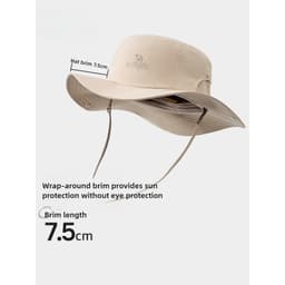 Thumbnail CAMEL CROWN Sợi Nguyên Bản Leo Núi Mũ Che Nắng Chống Tia Cực tím Upf50 + Mũ Cao Bồi Phương Tây 4