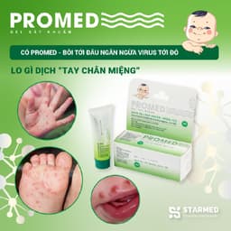Thumbnail Kem Bôi Kem Bôi Hăm Tã PROMED Kháng Khuẩn, Bảo Vệ Da Khi Côn Trùng Đốt, Ngừa Sẹo An Toàn Cho Bé Hộp 30g 4