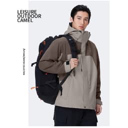 Thumbnail CAMEL CROWN Áo khoác lót lông cừu ba trong một chống gió và chống thấm nước Bộ đồ leo núi 3
