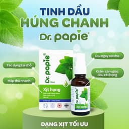 Thumbnail Dầu Húng Chanh Dr.Papie Hỗ Trợ Giảm Ho, Tăng Sức Đề Kháng Đường Hô Hấp 30ml 1