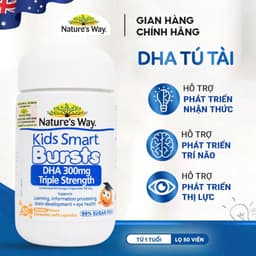 Thumbnail DHA Tú Tài Nature's Way - DHA 300mg Bổ Sung Dầu Cá Cô Đặc Omega 3 RTG Hàm Lượng Cao Cho Bé - Hộp 50 Viên 1