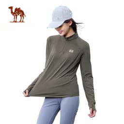 Thumbnail Áo thun dài tay CAMEL CROWN Yoga Áo nỉ nam nữ ấm áp Slim Fit thể thao hàng đầu 1