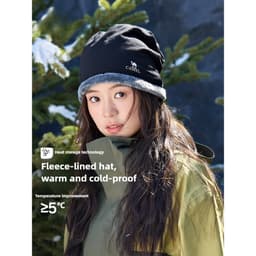 Thumbnail CAMEL CROWN Plus Mũ nhung Mũ len dệt kim chống gió ngoài trời ấm áp 2