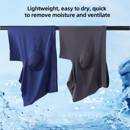 Thumbnail Bộ 2 Quần Lót Boxer Vải Lụa Lạnh Siêu Mỏng Thoáng Khí Cá Tính Cho Nam 2