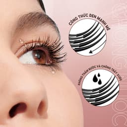 Thumbnail Set mascara O.TWO.O chống nước lâu phai trang điểm cho hàng mi dày và cong vút 4