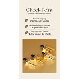 Thumbnail Set Ampoule Bergamo Chứa Collagen Và Lá Vàng Sang Trọng Chăm Sóc Nếp Nhăn Trên Da Và Làm Sáng Da 13mlx4 2