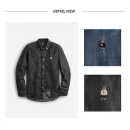 Thumbnail Áo sơ mi denim WHOAU WHYJD3823U 3