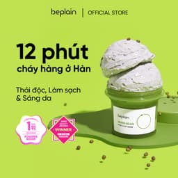 Thumbnail Mặt nạ đất sét BEPLAIN từ đậu xanh se khít lỗ chân lông giảm mụn đầu đen 120ml + 80ml 1