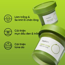 Thumbnail Mặt nạ đất sét BEPLAIN X LeoJ 120ml chiết xuất đậu xanh se khít lỗ chân lông giảm mụn đầu đen 1
