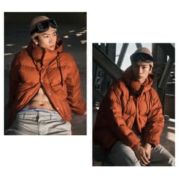 Thumbnail Áo Khoác Uni Detachable Hood Down Short Puffer Jacket Unisex Style | WHJDD4V13U/WHJDE1194U 1
