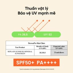Thumbnail Kem chống nắng BEPLAIN Sunmuse Mineral vật lý nâng tone nhẹ nhàng SPF 50+ PA++++ 50ml 3