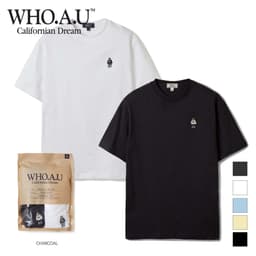 Thumbnail Set Áo Thun Steve 2Pack Solid T-Shirts Unisex Style I WHRAE2351U 2