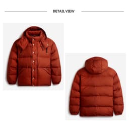 Thumbnail Áo Khoác Uni Detachable Hood Down Short Puffer Jacket Unisex Style | WHJDD4V13U/WHJDE1194U 4