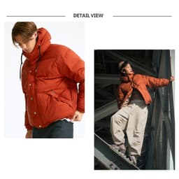 Thumbnail Áo Khoác Uni Detachable Hood Down Short Puffer Jacket Unisex Style | WHJDD4V13U/WHJDE1194U 2