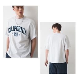 Thumbnail Áo Thun California Letter Short Sleeve T-shirt Unisex Style | WHRAE2324U / WHRAE3724U 2