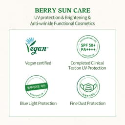 Thumbnail Kem chống nắng vật lý Berry Soothing Physical Sunscreen 50ml SPF 50+ PA++++ / Giúp da trắng sáng rạng rỡ / Kem chống nắng siêu dịu nhẹ không gây kích ứng / Bảo vệ da khỏi tia UV và bụi mịn 2