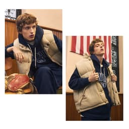 Thumbnail Áo Khoác Padded Vest Jacket Unisex Style | WHVWE1192U 2
