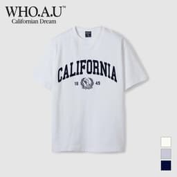 Thumbnail Áo Thun California Letter Short Sleeve T-shirt Unisex Style | WHRAE2324U / WHRAE3724U 4