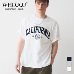 Thumbnail Áo Thun California Letter Short Sleeve T-shirt Unisex Style | WHRAE2324U / WHRAE3724U 1
