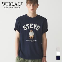 Thumbnail Áo Thun Steve Patch Short Sleeve T-shirt Unisex Style | WHRAE3794U 2