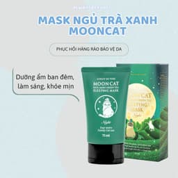 Thumbnail Mask ngủ dưỡng ẩm làm sáng trà xanh MoonCat [AlwaysbePure] 75ml 4