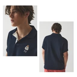 Thumbnail Áo Polo Big Steve Collar T-Shirt Unisex Style | WHHAE2491U 4