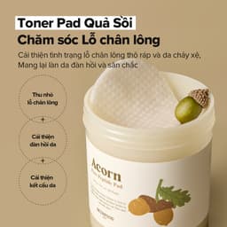 Thumbnail Hộp 60 miếng bông quả sồi / Peptide se khít lỗ chân lông và cải thiện độ đàn hồi của da / Acorn Pore Peptide Pad / Toner Pad 2