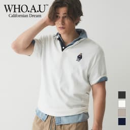 Thumbnail Áo Polo Big Steve Collar T-Shirt Unisex Style | WHHAE2491U 2