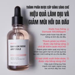 Thumbnail Damask Rose Moisture Ampoule 50ml [Kiểm soát mùi & dưỡng ẩm da đầu, Nước hoa hồng Damask 100.000ppm, 10 loại chiết xuất thảo dược tự nhiên] 4