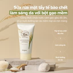 Thumbnail Sữa rửa mặt gạo tạo bọt làm sạch cho da nhạy cảm Rice Daily Brightening Scrub Foam 150ml 2