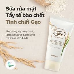 Thumbnail Sữa rửa mặt gạo tạo bọt làm sạch cho da nhạy cảm Rice Daily Brightening Scrub Foam 150ml 1