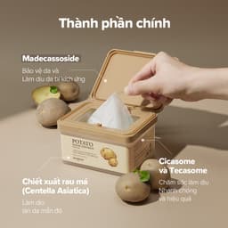 Thumbnail Mặt nạ dưỡng da hàng ngày Khoai tây Madecassoside 30 miếng / Cải thiện sắc tố da / Hiệu quả làm dịu / Potato Daily Mask 3
