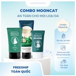 Thumbnail Combo 3 món trà xanh Mooncat 75ml - Sữa rửa mặt 100ml + Kem chống nắng 50ml + Mask ngủ 75ml 1