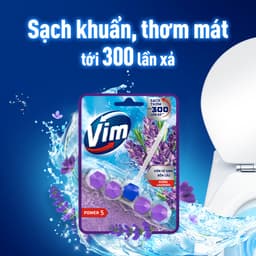 Thumbnail Viên Treo Vệ Sinh Bồn Cầu Vim Power 5 | Sạch Thơm Đến 300 Lần Xả (50- 55g/viên) 3