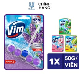Thumbnail Viên Treo Vệ Sinh Bồn Cầu Vim Power 5 | Sạch Thơm Đến 300 Lần Xả (50- 55g/viên) 2