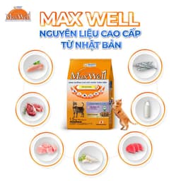 Thumbnail Thức ăn hạt cao cấp cho mèo khỏe toàn diện, tốt cho thận Max Well từ Nhật Bản -Vị gà/cá 1.5kg 2