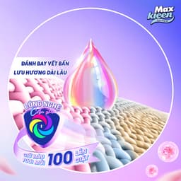 Thumbnail Combo Túi Nước Giặt Xả MaxKleen Giữ Màu Tươi Mới Hương Khu Vườn Tuyệt Sắc 3kg + Túi 450g mùi ngẫu nhiên 4