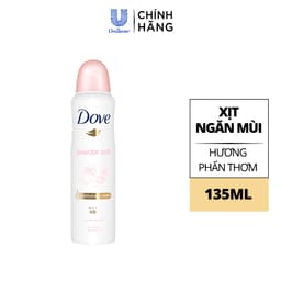 Thumbnail Xịt Khử Mùi Dove Dưỡng Da Sáng Mịn dành cho nữ 135ml 2