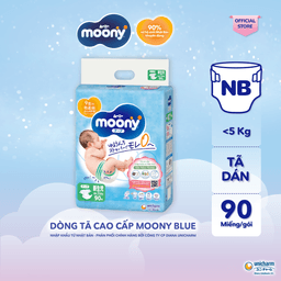 Thumbnail Tã dán cao cấp Moony NB76/S84/M56/L54 - Nhập khẩu từ Nhật Bản (tặng miếng ngẫu nhiên) 3