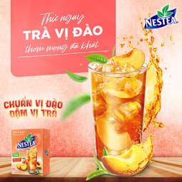 Thumbnail Thực phẩm bổ sung Trà Vị Đào NESTEA hộp 12 gói x 12 g 3