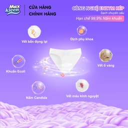 Thumbnail Nước Giặt Xả MaxKleen chuyên dụng cho đồ lót chai 650g Hương hoa mẫu đơn thanh khiết 4