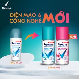 Thumbnail Xịt/lăn khử mùi Rexona 72H khô thoáng dành cho nữ 135/45ml 3