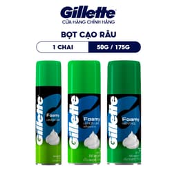 Thumbnail Bọt cạo râu Gillette Foamy Hương Chanh / Hương Bạc Hà - Chai 50g/175g 2