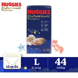Thumbnail Tã quần Huggies Naturemade ban đêm M58/L44/XL38/XXL26 2