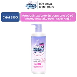 Thumbnail Nước Giặt Xả MaxKleen chuyên dụng cho đồ lót chai 650g Hương hoa mẫu đơn thanh khiết 1